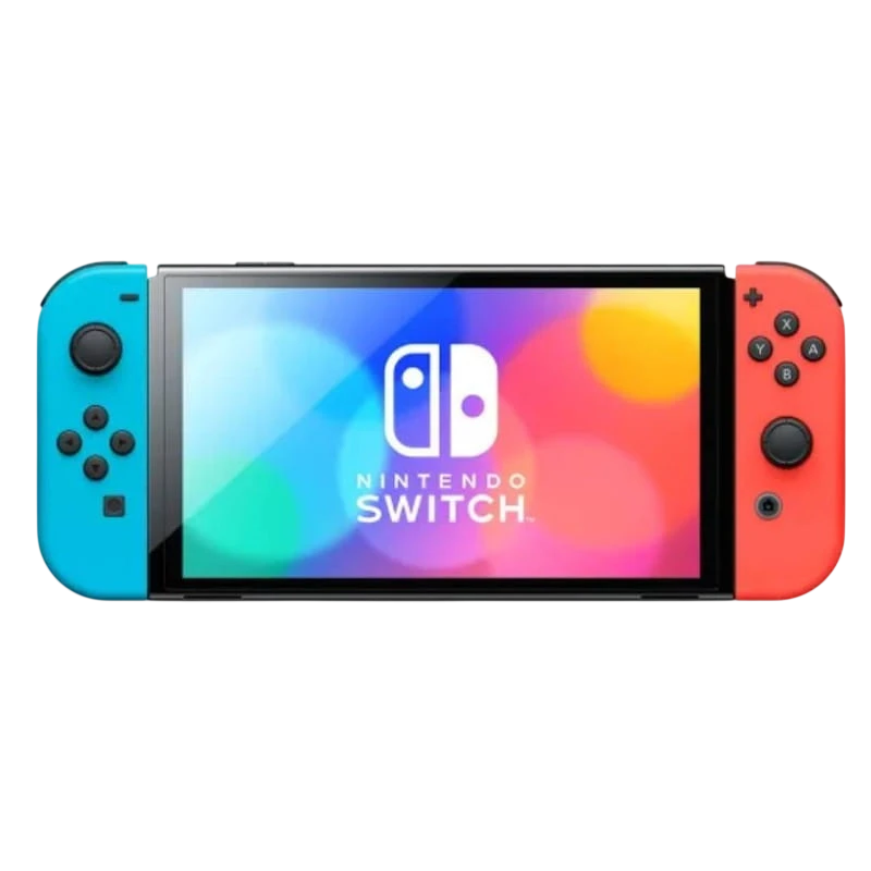 Nintendo Switch Oled Azul Neón/Rojo Neón Renovado - Estado Excelente