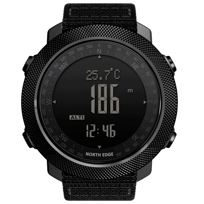 North Edge Apache con Correa de Nailon Negro - Reloj Digital Hover Image