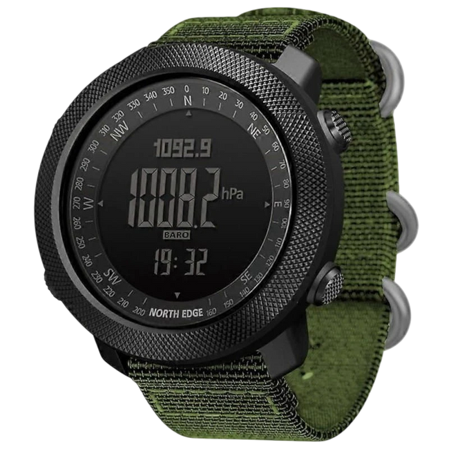 North Edge Apache con Correa de Nailon Verde- Reloj Digital Hover Image