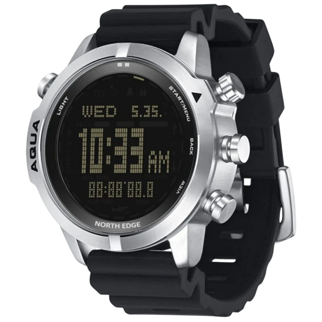 North Edge Aqua Negro - Reloj de Buceo Hover Image