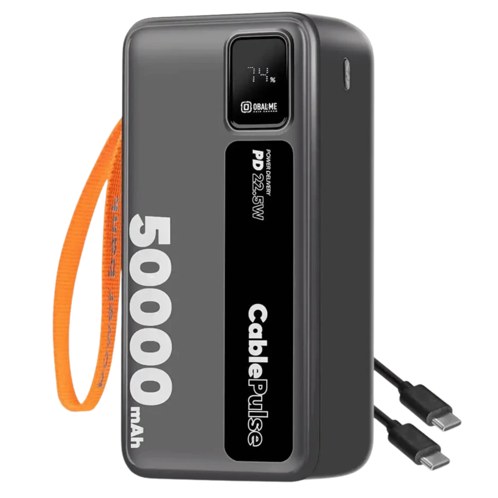 OBAL:ME CablePulse Powerbank 50000mAh 22,5W Negro