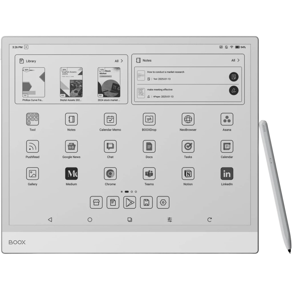 ONYX BOOX Note Max eReader 13,3" 128 GB E Ink Carta 1300