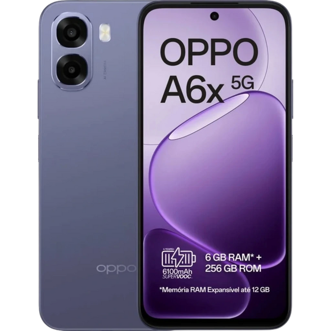 Oppo A6X 5G 8GB/256GB Negro Hover Image