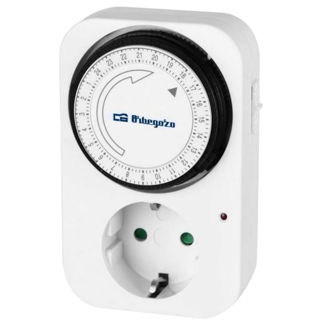 Programador de Enchufe Orbegozo PG 02 Potencia Máxima 3500W Blanco Hover Image