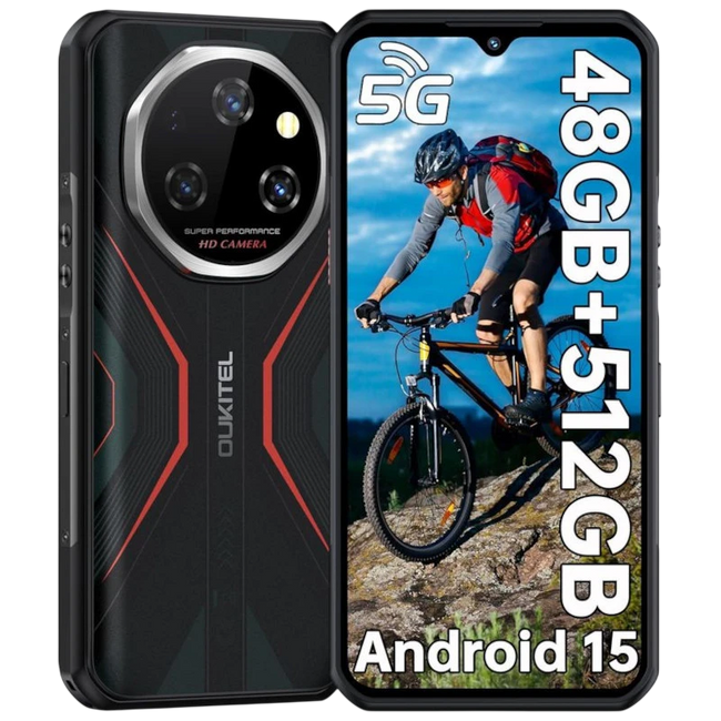 Oukitel WP55 Pro 5G 16GB/512GB Rojo Rugged Hover Image