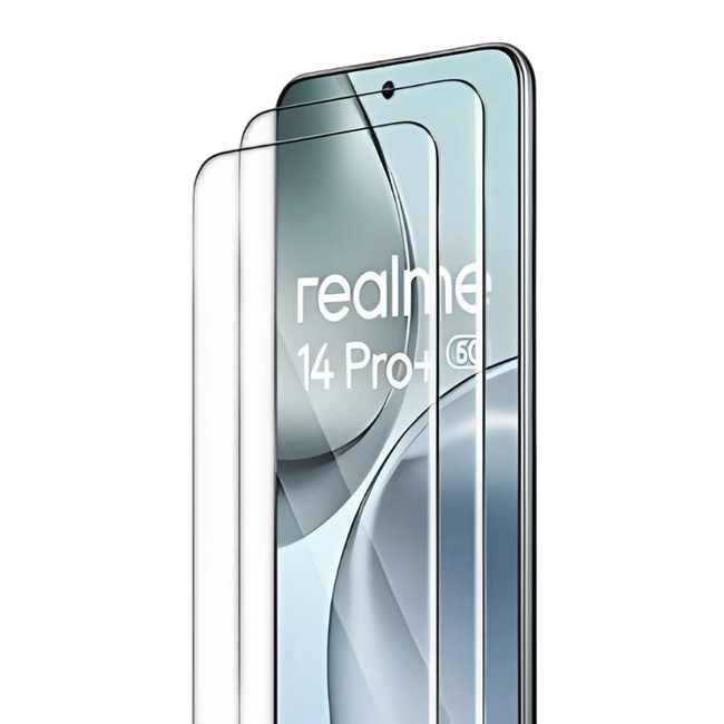 Pack x2 Protector de cristal templado Realme 14 Pro+ Full Screen 3D Hover Image