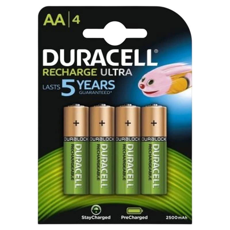 Pack 4x AA Recargable Duracell 2500 mAh HR06-P