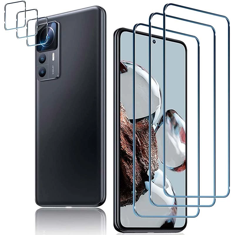 Pack de Accesorios Xiaomi 12T con 3 Protectores de pantalla + 3 Protectores de cámara