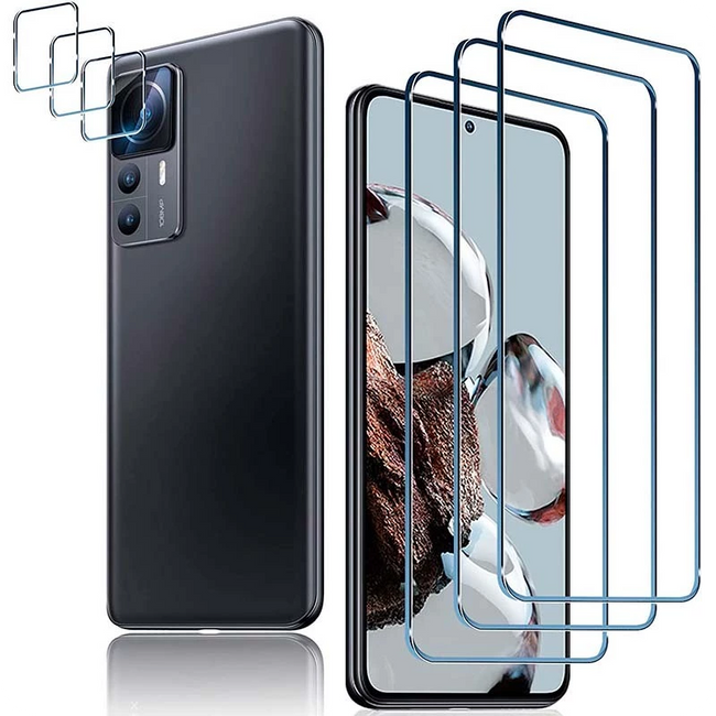 Pack de Accesorios Xiaomi 12T con 3 Protectores de pantalla + 3 Protectores de cámara Hover Image