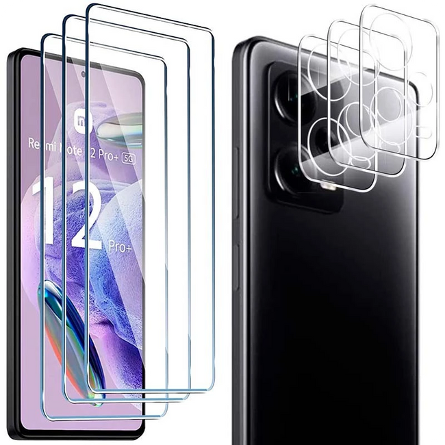 Pack de Accesorios Xiaomi Redmi Note 12 Pro+ con 3 Protectores de pantalla + 3 Protectores de cámara Hover Image