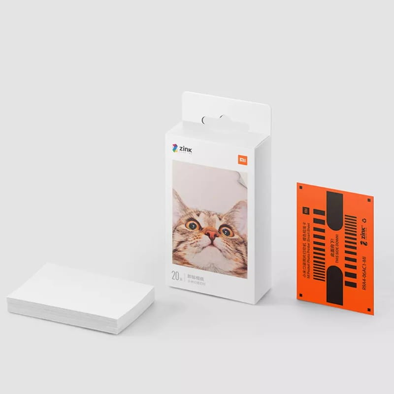 Pack x20 Papel Fotográfico Xiaomi Mi Portable Photo Printer 2x3 Para impresora Xiaomi Mi Portable Photo Printer