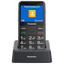 Panasonic KX-TU155EXBN 2.4", Letras Grandes, Alto Contraste, Compatible con Audífonos, Llamada Prioritaria, Base de carga, Negro