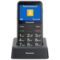 Panasonic KX-TU155EXBN 2.4", Letras Grandes, Alto Contraste, Compatible con Audífonos, Llamada Prioritaria, Base de carga, Negro