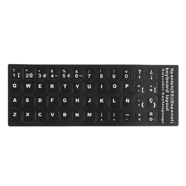 Pegatinas Teclado Espaol Negro Hover Image