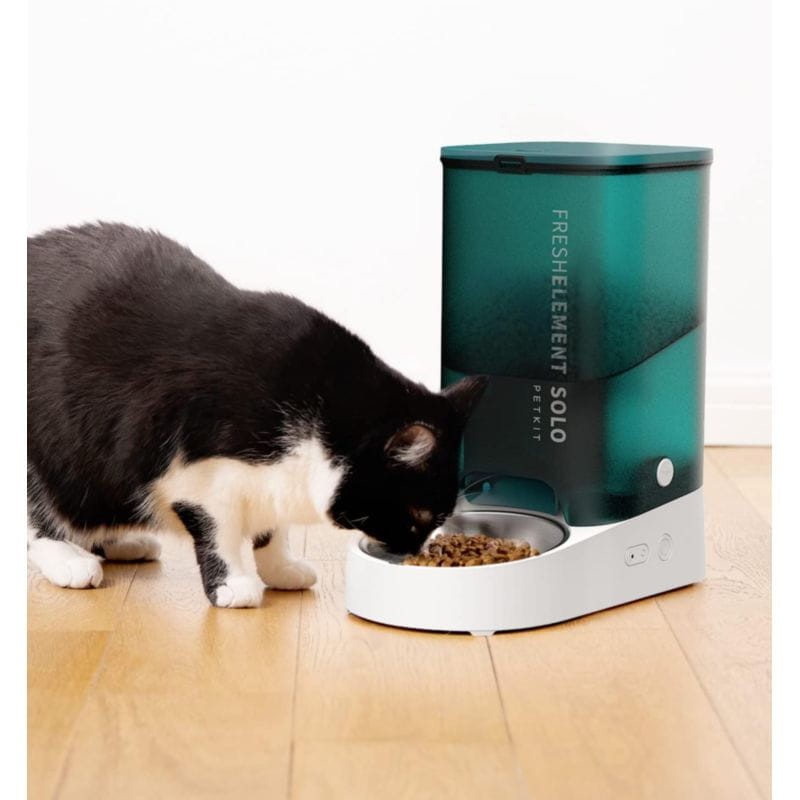 PETKIT Fresh Element SOLO Gris - Comedero Inteligente Para Mascotas - Dispensador Programable con APP de 1 a 10 Comidas Diarias