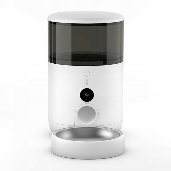 Petoneer NutriVue Feeder Blanco - Comedero Inteligente Para Mascotas Con Cámara y Micrófono - Audio Bidireccional - Programable con APP - Acero Inoxidable Ideal para Perros y Gatos Main Image