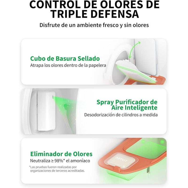 Arenero Automático PETKIT Pura Max 2 Premium Kit - Con tecnología xSecure e incluye kit de eliminación de olores - Control APP