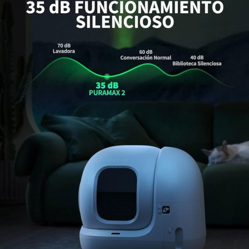 Arenero Automático PETKIT Pura Max 2 Premium Kit - Con tecnología xSecure e incluye kit de eliminación de olores - Control APP