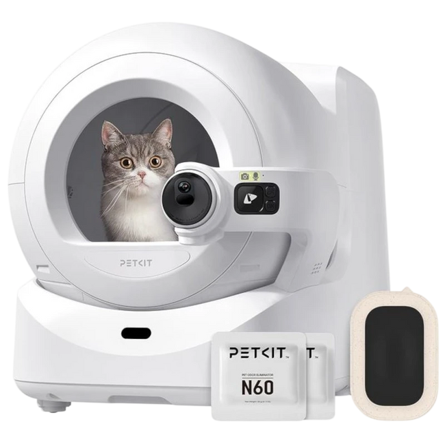 PETKIT Purobot Ultra Arenero Autolimpiable 70 L con App y Cámara IA 10 kg - Desprecintado Hover Image