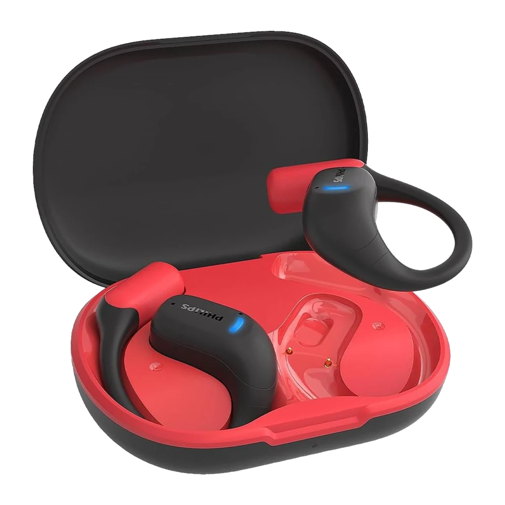 Philips TAA6709BK 6000 Series Open-Ear Rojo TWS Bluetooth 5.3 28h IP55 Multipunto Auriculares inalámbricos