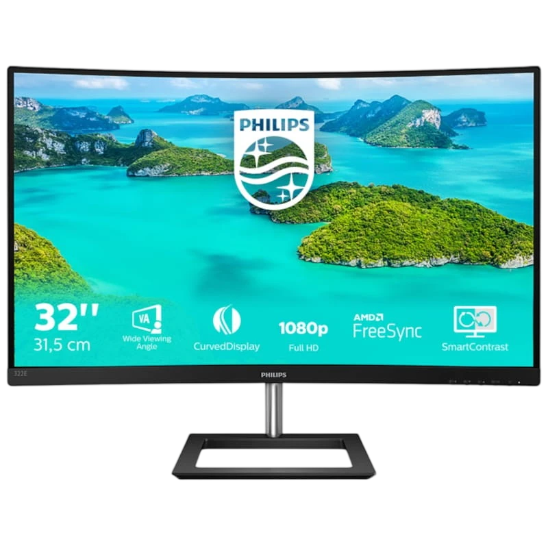 Philips E-Line 322E1C 31.5 FullHD VA Curvo FreeSync Negro