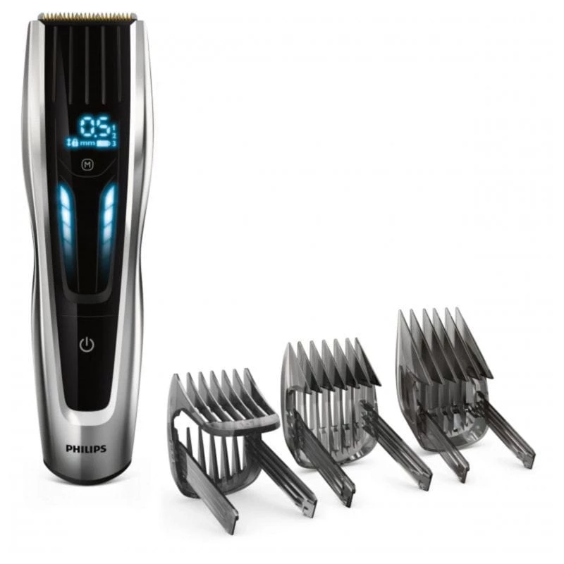 Philips Hair Clipper Series 9000 HC9450/15 Negro/Plata 120 min Cortapelos