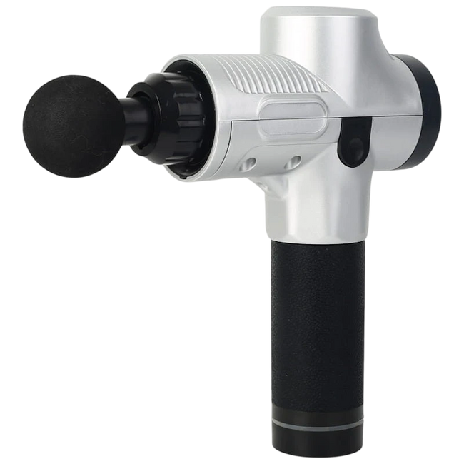 Pistola de Masaje Muscular MG-009 6 Cabezales 30 Niveles Blanco Hover Image
