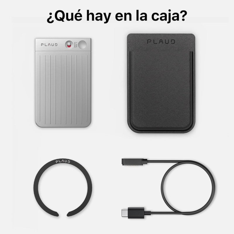 Grabadora de Voz con IA Plaud Note Plata