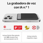 Grabadora de Voz con IA Plaud Note Plata