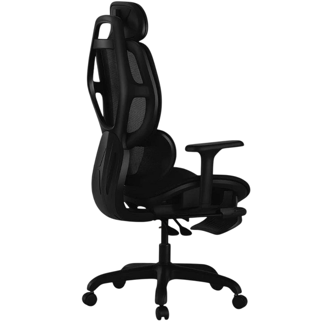 Powerbasic Pinhel - Silla de Oficina Ergonómica Negra Hover Image
