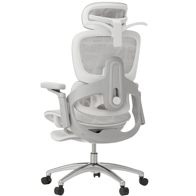 Powerbasic Silla de Oficina Ergonómica Elvas Gris Hover Image