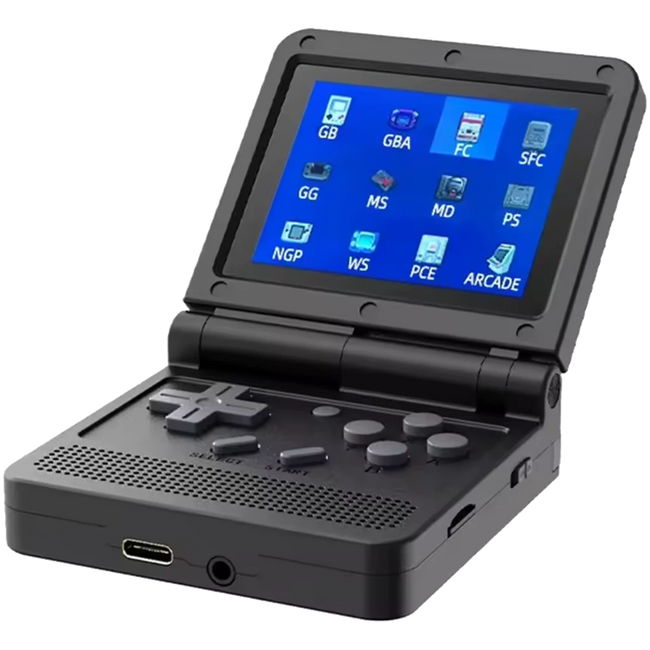 Powkiddy V90 Consola Portátil Retro Negro Hover Image