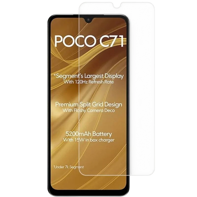 Protector de cristal templado Xiaomi Poco C71 Full Screen 3D Hover Image