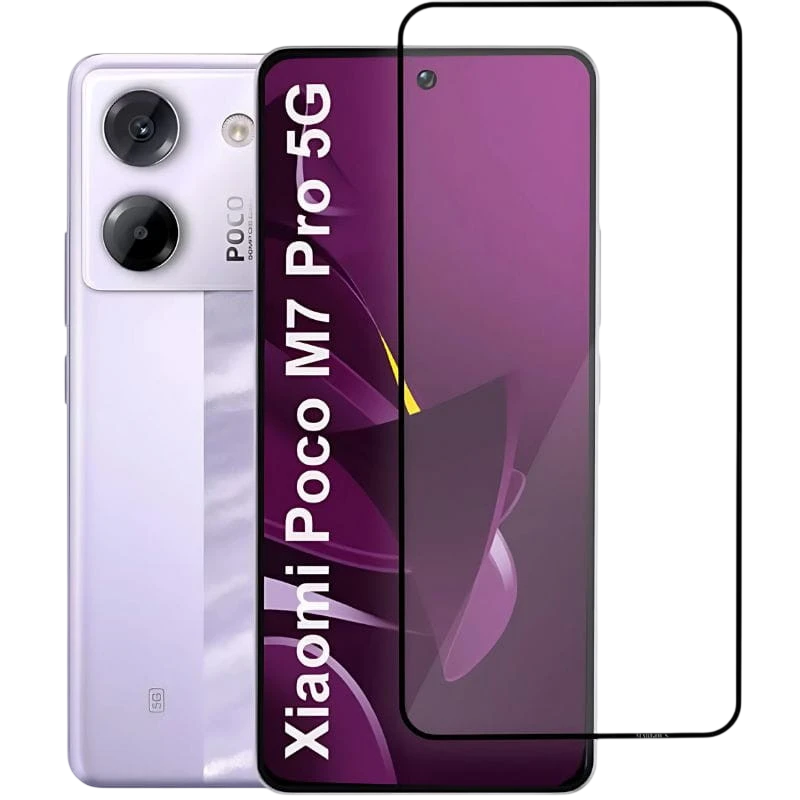 Protector de cristal templado Xiaomi Poco M7 Pro Full Screen 3D