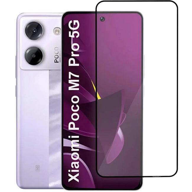 Protector de cristal templado Xiaomi Poco M7 Pro Full Screen 3D Hover Image