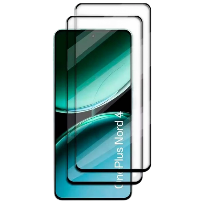 Pack x2 Protector de cristal templado Full Screen 3D para Oneplus Nord 4 5G Hover Image