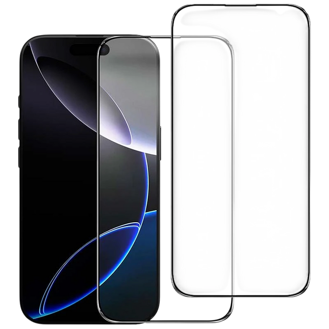 Pack x2 Protector de cristal templado iPhone 16 6.1 Full Screen 3D Hover Image