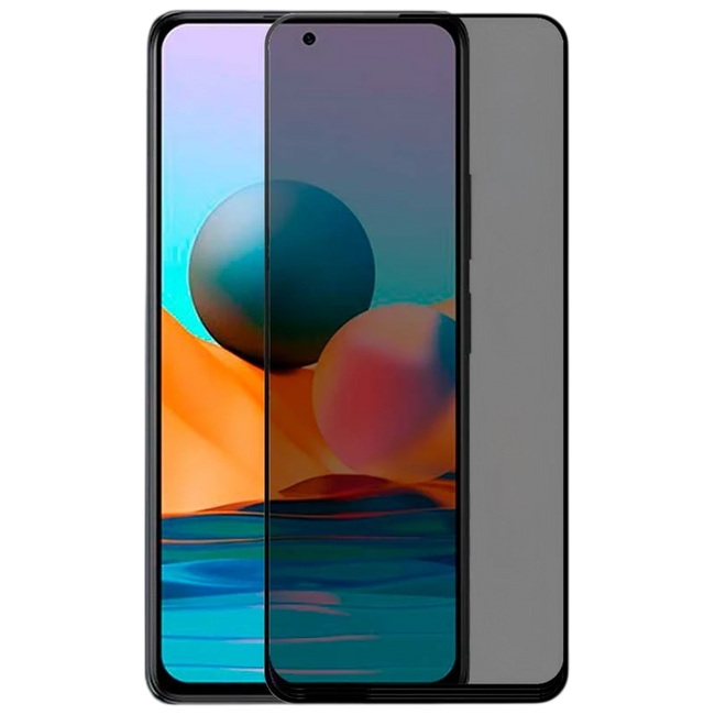 Protector de cristal templado Antiespía Xiaomi Redmi Note 10 Pro Hover Image