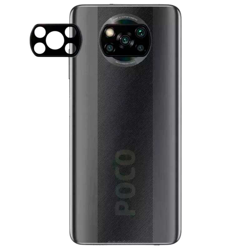 Protector de cámara Xiaomi POCO X3 NFC / POCO X3 Pro Negro