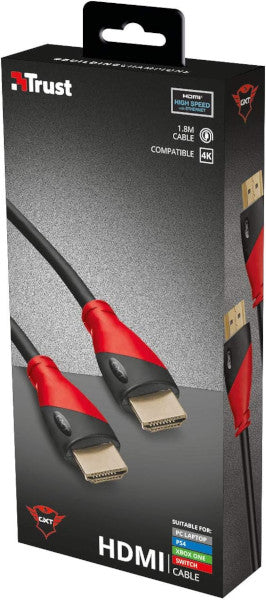 Cable HDMI Trust Hdmi Cable 1.8 Metros Gxt730 (ps4/xbone/switch/pc) Playstation 4 PS4 Hover Image