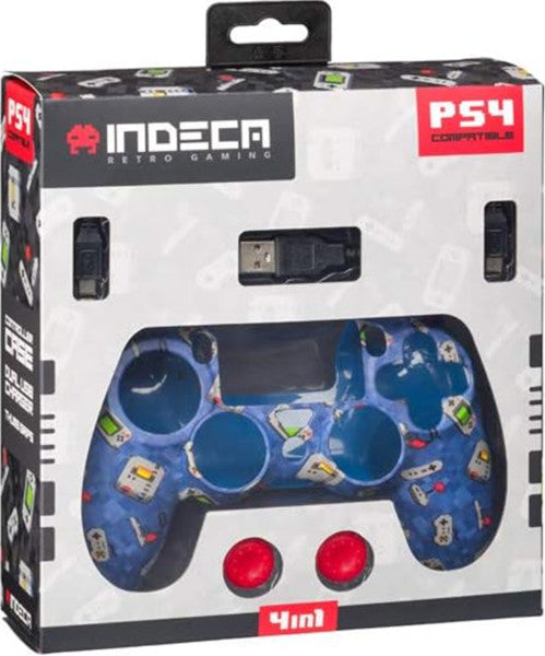 Mando Indeca Kit Controller Retro 2019 4 En 1 Playstation 4 PS4 Hover Image