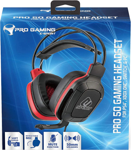 Cascos Subsonic E-sport Pro 50 Gaming Headset (ps4/xbone/switch/pc) Playstation 4 PS4 Hover Image