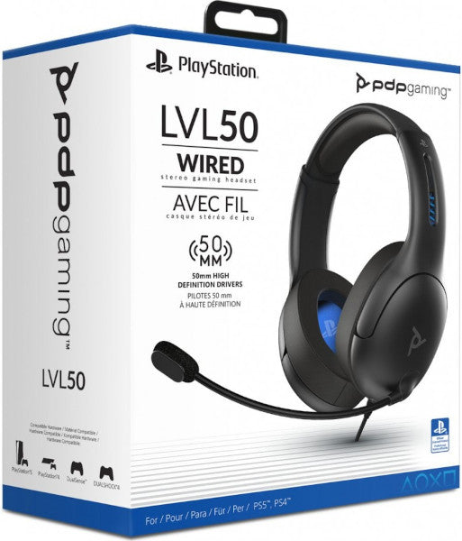 Cascos Pdp Wired Headset Lvl 50 Black (negro) (ps5) Playstation 4 PS4 Hover Image