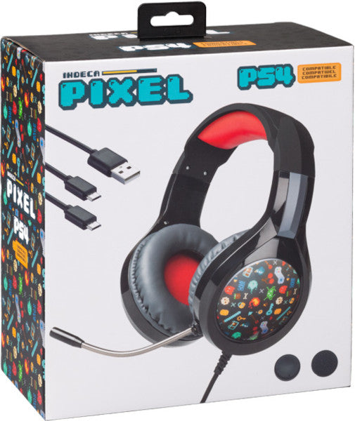 Pack Indeca Starter Pack Pixel (headset/usb Dual/2 Grips) Playstation 4 PS4
