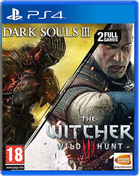 The Witcher 3:wild Hunt + Dark Soul Iii (2 En 1) Sony Playstation 4 PS4 Hover Image