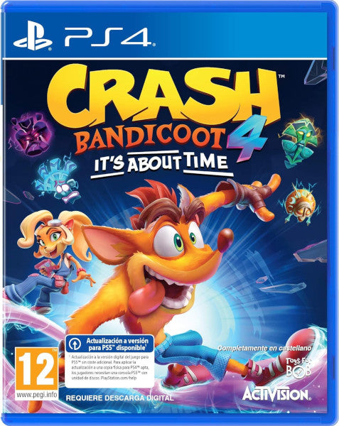 Crash Bandicoot 4: It's About Time Sony Playstation 4 PS4 Hover Image