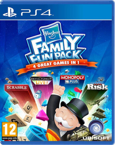 Hasbro Family Fun Pack (monopoly Plus + Trivial Pursuit + Risk + Boggle) Sony Playstation 4 PS4