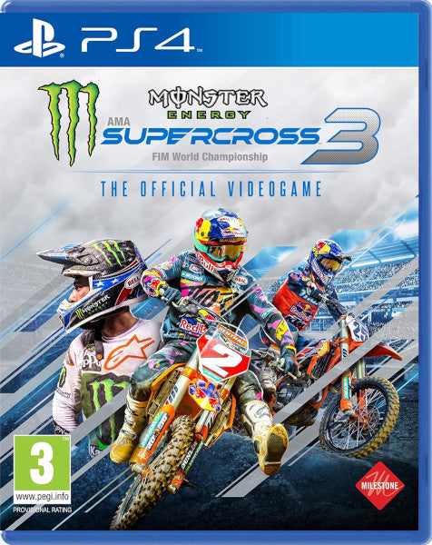 Monster Energy Supercross: The Official Videogame 3 Sony Playstation 4 PS4 Hover Image