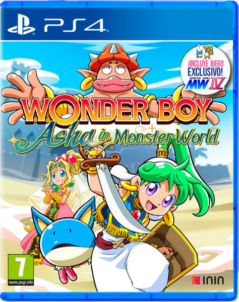 Wonder Boy Asha In Monster World (incluye Mw Iv) Sony Playstation 4 PS4 Hover Image