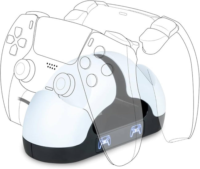 Estación de carga Nacon Dual Charging Station 2x Controllers Playstation 5 PS5 Hover Image